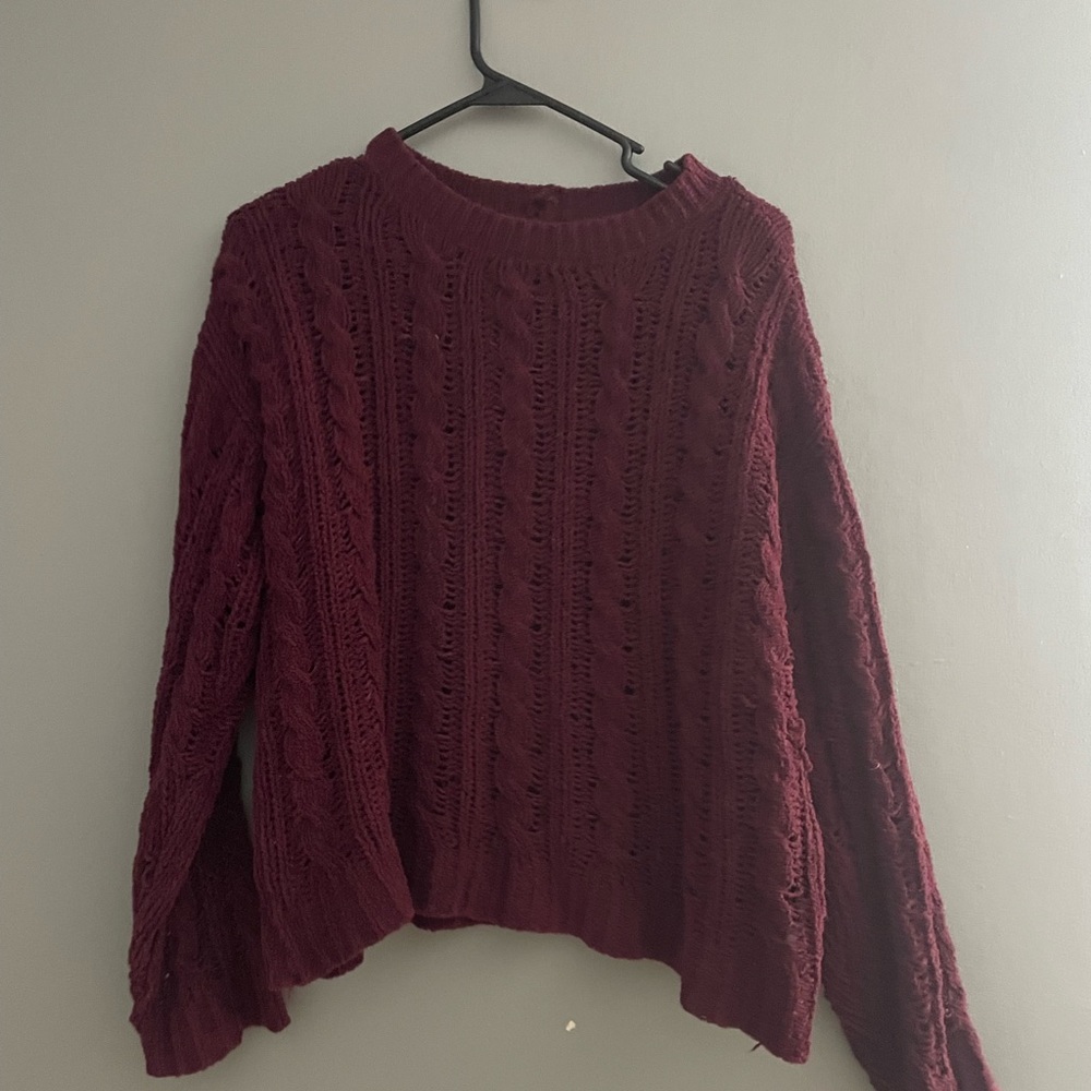 AE burgundy Knitted sweater